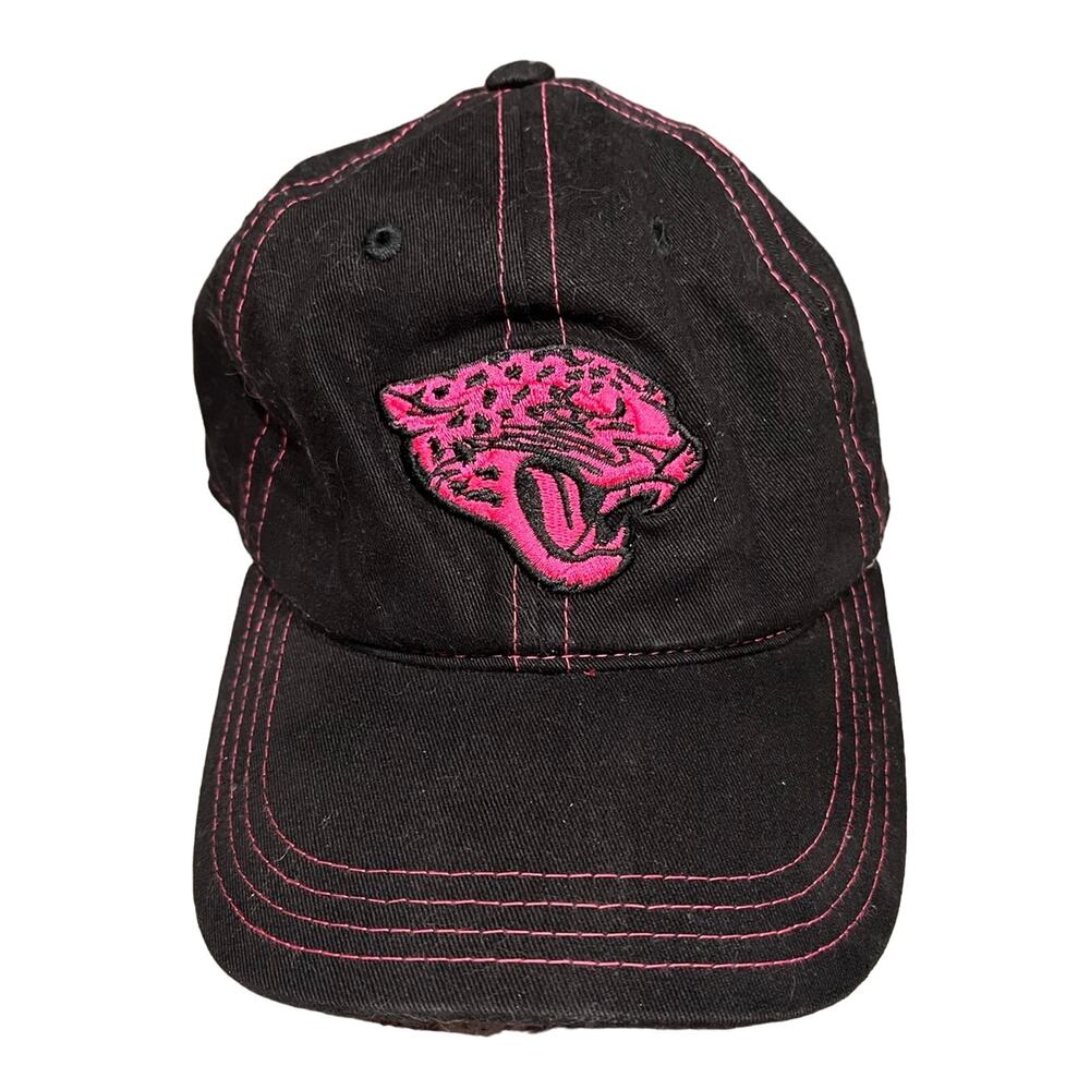 NFL Jacksonville Jaguars Girl's 7-10 Pink & Black Baseball Hat
